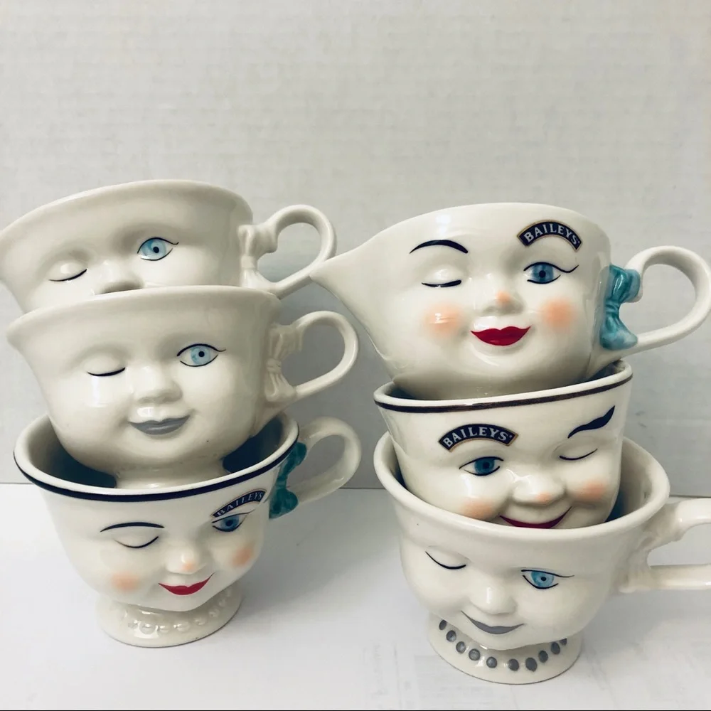 VTG Bailey One Mug Cup Irish Cream Winking Face